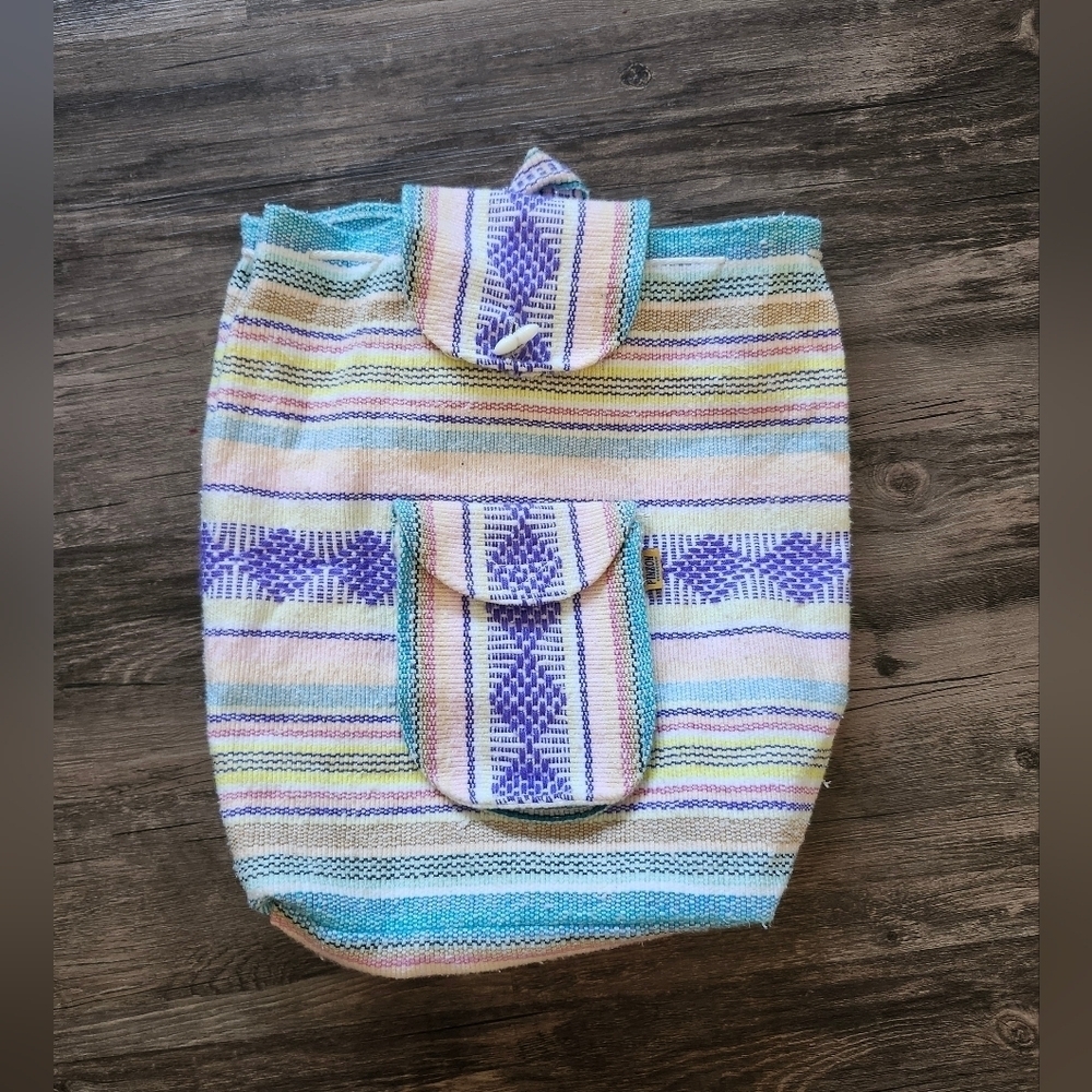 Pinzon Mexican Woven Boho Backpack